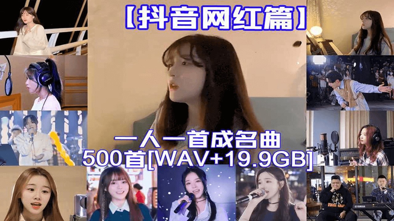 【抖音网红篇】一人一首网红成名曲整合500首